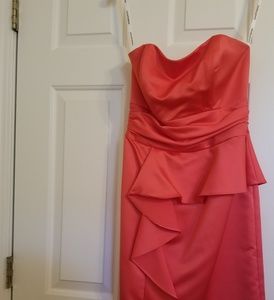 David's Bridal Strapless Dress